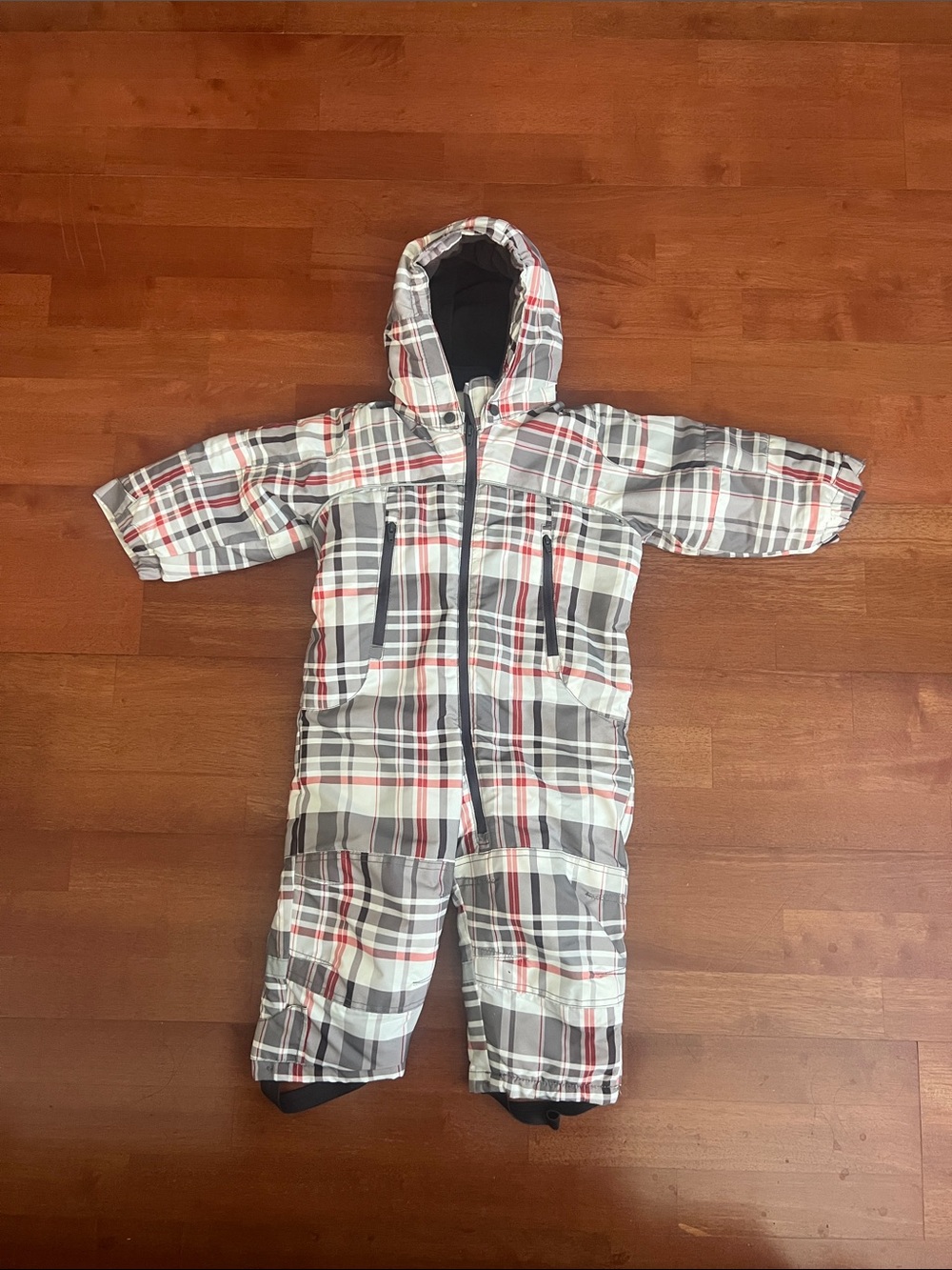 BABY PLAID SNOWSUIT